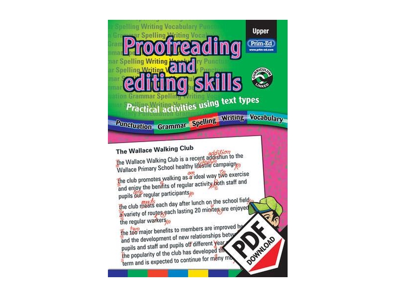 Proofreading & editing skills upper