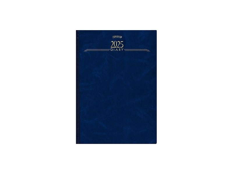 OBrien's A4 Page A Day Ribbon 2025 Diary - asst cols