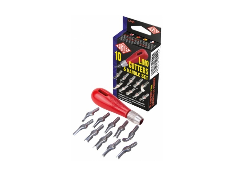 Lino handle & 10 cutters