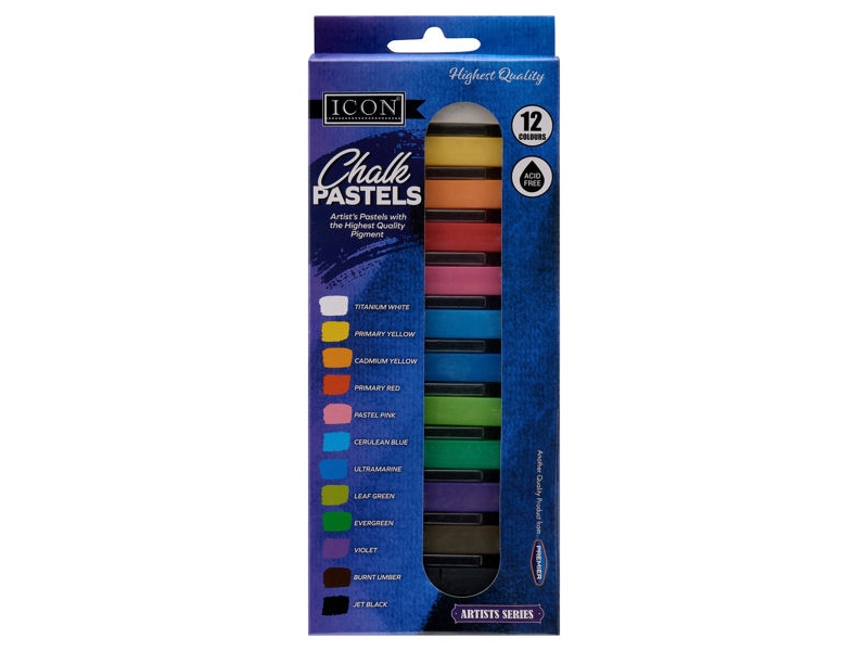 Chalk Pastels 12 Box 12 Pack