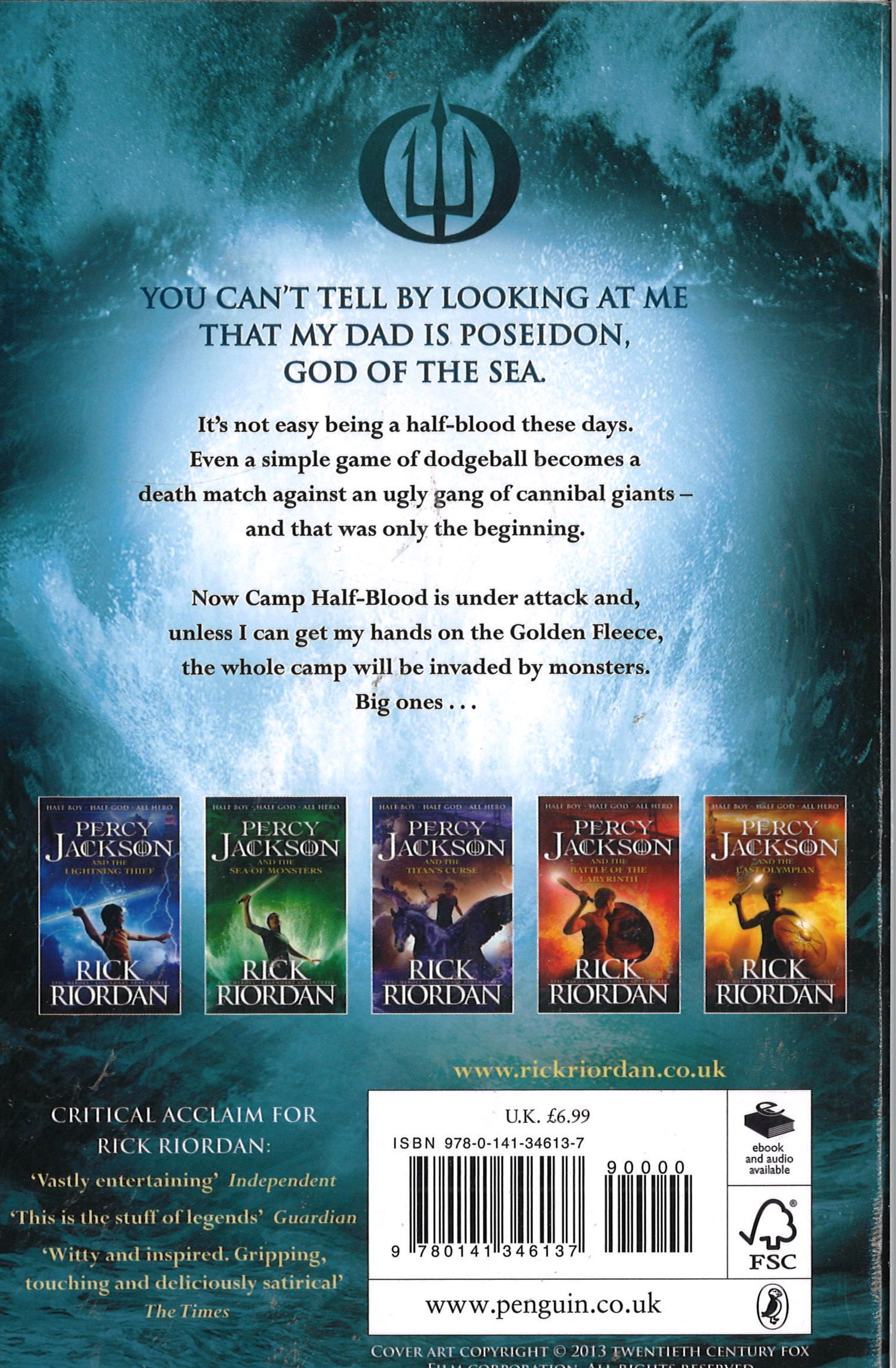 Rick Riordan - Percy Jackson And The Sea Of Monsters Allbooks Portlaoise |  Buy School Books Online | Delivery of school books online  Supplier  of schoolbooks across Laois |